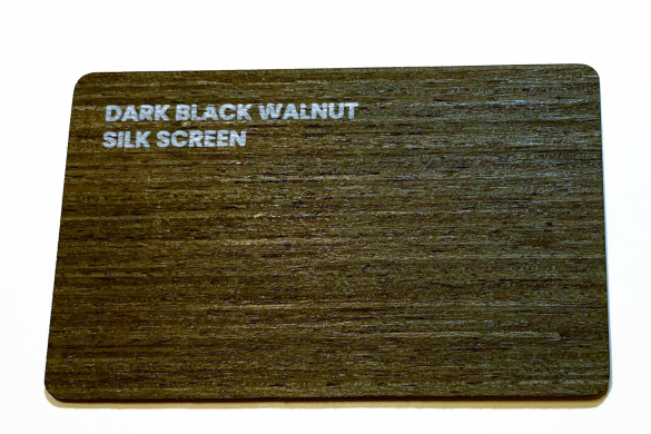 Dark Black Walnut Card