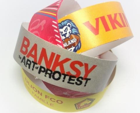 Full color Tyvek wristbands