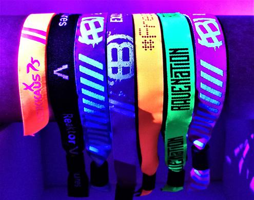 UV reflective Fabric Wristbands