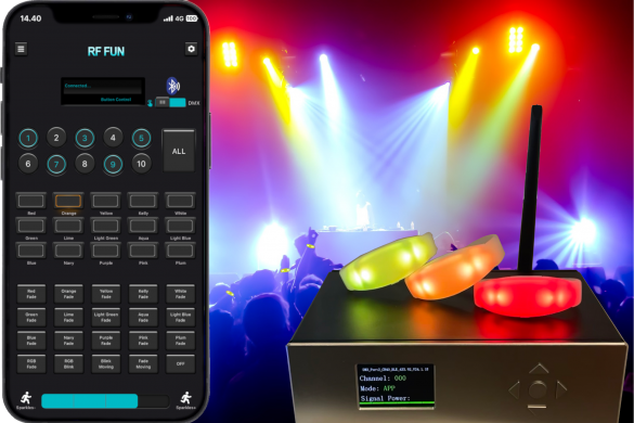 Bluetooth controlled LED wristbands