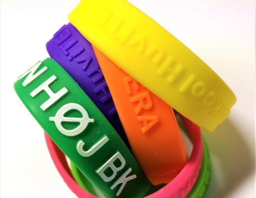 Embossed Silicone Wristbands